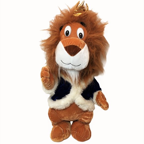 Rare Plush LION King Crown Six Flags 21in. - Picture 1 of 9